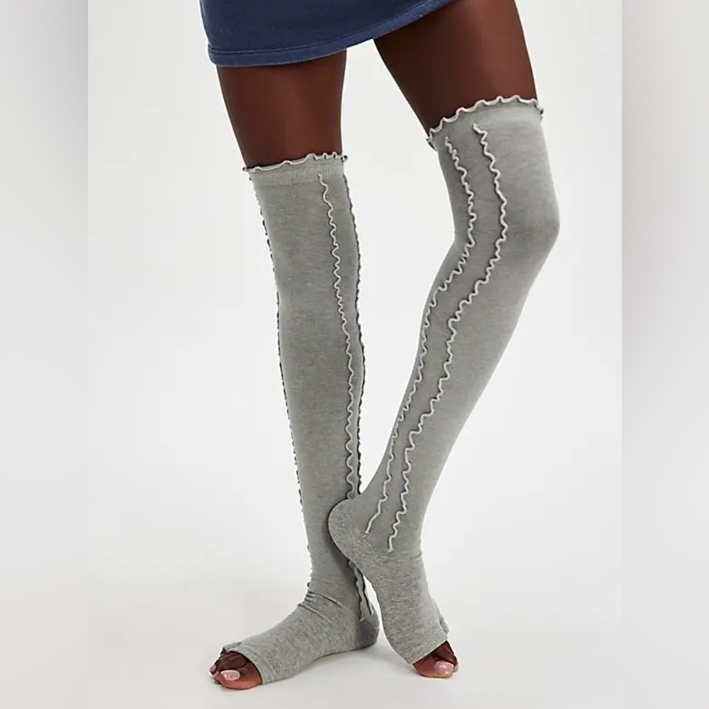 Free People Ruffle Over-the-knee Socks